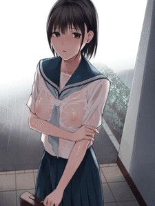 วันที่ฝนตก [Team☆Lucky] Ame no Hi wa, Honnori Chikubi [Decensored]