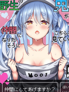 กระต่ายป่าปรากฎตัว [Hachinoko P (hatigo)] Yasei no Usagi ga Nakama ni Naritasou ni Kochira o Miteiru Wild Rabbit Is Looking At You As If It Wants To Be Friends (Usada Pekora)