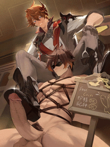 ไม่รวยแต่มี 2 แท่ง [Haruki] 钟先生的学习2.0 [Tartaglia, Zhongli (Genshin Impact)]